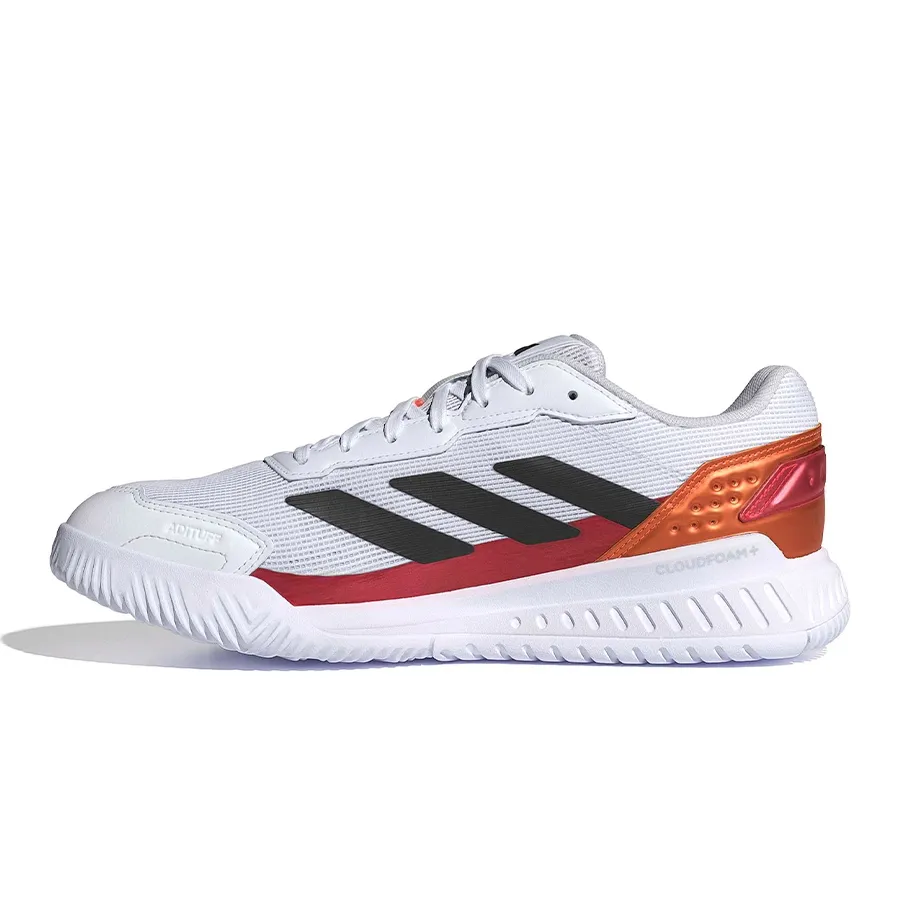 Imagen 3 de 8 de Zapatillas adidas Courtquick Padel-BLANCO/ROJO/COBRE