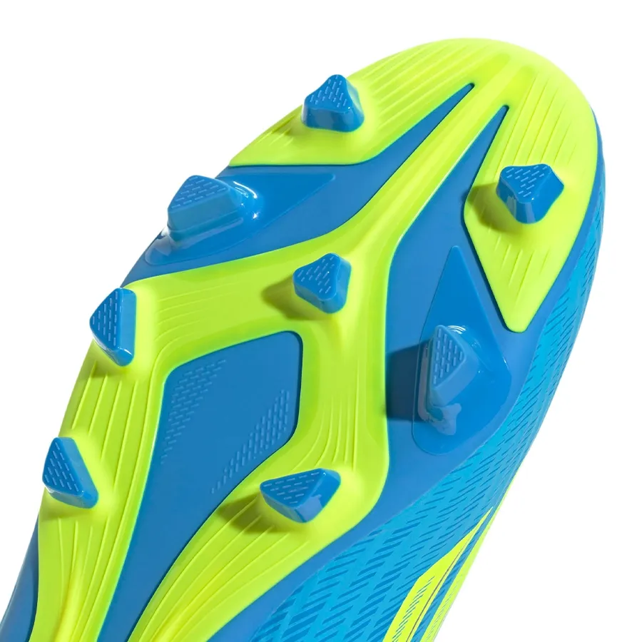 Imagen 6 de 7 de Botines adidas F50 Club Fg-CELESTE/AZUL/AMARILLO FLUOR