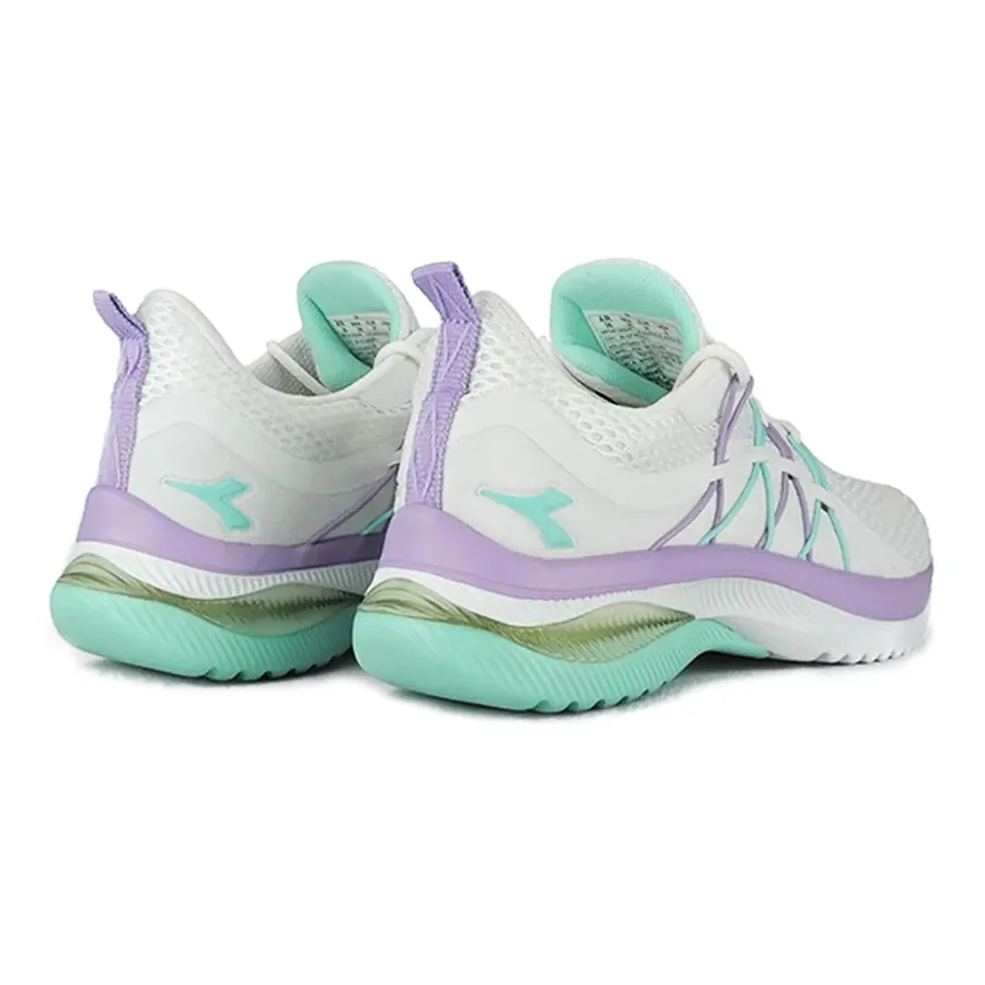 Imagen 2 de 4 de Zapatillas Diadora Fano-BLANCO/VERDE/VIOLETA